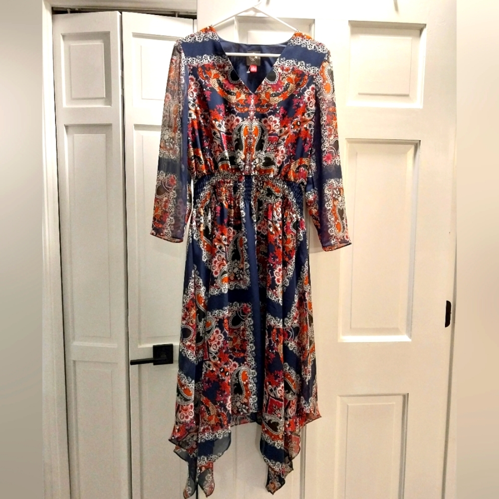 Paisley Chiffon Dress